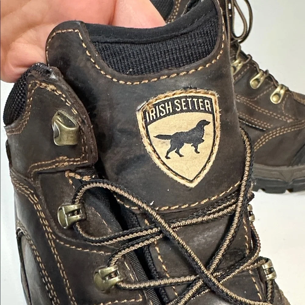 Irish Setter 83402 Two Harbors Leather Waterproof Steel Toe Hiker Boot Size 10.5